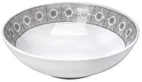 Dande Πιάτο Βαθύ Κεραμικό Γκρι με Διάμετρο 19cm