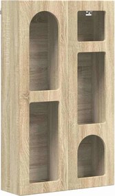 vidaXL Κρεμαστό ντουλάπι με ράφι ELST Δρύς Sonoma 59 x 20 x 100 εκ