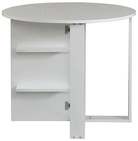 Τραπέζι Αναδιπλούμενο Middle 801CMY2920 90x45x77cm White Μοριοσανίδα, Μελαμίνη