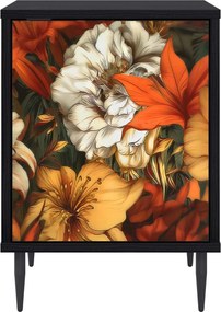 vidaXL Κομοδίνο GENNEP 2 τμχ. Μαύρη Δρυς 36 x 33 x 51 εκ.