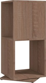 vidaXL Ντουλάπι Περιστρ. Sonoma Δρυς 34,5x34,5x75,5 εκ. Επεξ. Ξύλο