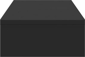 vidaXL Βάση Οθόνης Ρυθμιζόμενο Μαύρο 60x24x10,5 εκ. από Επεξ. Ξύλο