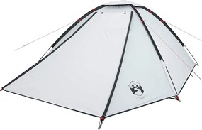 vidaXL Σκηνή Κάμπινγκ 4 Ατόμων Διάβροχη Λευκή Ύφασμα Συσκότισης