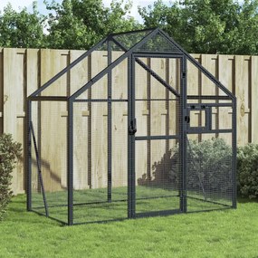 vidaXL Κλουβί Ανθρακί 179 x 100 x 185 εκ. από Αλουμίνιο