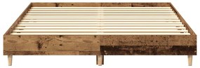 vidaXL Πλαίσιο κρεβατιού χωρίς στρώμα 140x200 εκ. Επεξεργασμένο Ξύλο