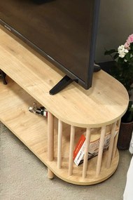 Έπιπλο Τηλεόρασης Sapphire Δρυς LOGADRU 120x30x43