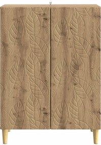 vidaXL Πλαϊνό γραφείο Artisan Δρυς 66 x 34,5 x 90 εκ