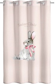 Κουρτίνα Παιδική Soft-Touch Lapin Pink Saint Clair 160x240 cm 160x240cm Πολυέστερ