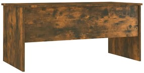 vidaXL Τραπεζάκι Σαλονιού Καπνιστή Δρυς102x50,5x46,5εκ.Επεξεργασμ.Ξύλο