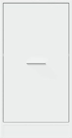 vidaXL Συρταριέρα Γενικής Χρήσης Λευκή 40x41x77,5 εκ. Επεξ. Ξύλο