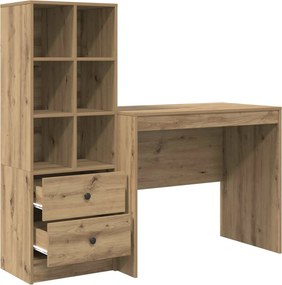 vidaXL Γραφείο Artisan Oak 135,5 x 50 x 127 εκ 2 τμχ.