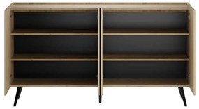 Μπουφές Luna Megapap χρώμα oak 180x43x100εκ.