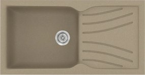 Sanitec Classic 324 (100×50) - Γρανιτένιος νεροχύτης - Granite Taupe