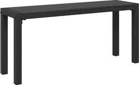 vidaXL Παγκάκι κήπου Μαύρο 100 x 28 x 45 εκ. Ατσάλι