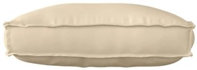 vidaXL Μαξιλάρι παλέτας για πλάτη Μπεζ 70 x 40 x 12 cm Ύφασμα Oxford