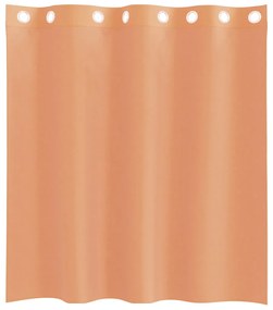 vidaXL Voile κουρτίνες με ροδέλες 2 τεμάχια Τερακότα