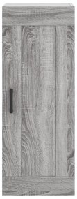 vidaXL Μπουφές Sonoma Γκρι 34,5 x 34 x 180 εκ. από Επεξεργασμένο Ξύλο