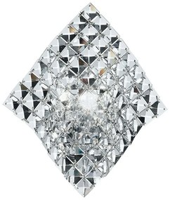 Φωτιστικό Τοίχου - Απλίκα Rumba I-RUMBA-H2O/AP 1xG9 25x29cm Clear Luce Ambiente Design Crystal, Metal