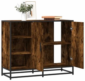 vidaXL Sideboard Καπνιστή δρυς 92x35x76 cm Κατασκευασμένο ξύλο