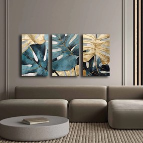Decorative Canvas Painting (3 Pieces) 3P4570GSC-014 Multicolor