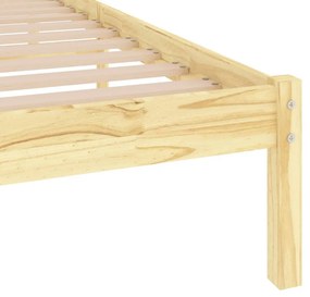 vidaXL Πλαίσιο Κρεβατιού 90 x 200 εκ. από Μασίφ Ξύλο Πεύκου