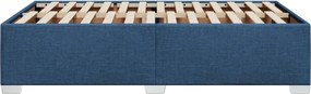 vidaXL Πλαίσιο Κρεβατιού χωρίς στρώμα Μπλε 120x190 εκ. Υφασμάτινο