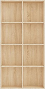 vidaXL Ραφιέρα/Βιβλιοθήκη Sonoma Δρυς 66x30x130 εκ. από Επεξ. Ξύλο