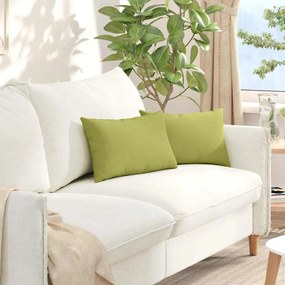 vidaXL Μαξιλάρι Καναπέ 2 pcs Ανοιχτό Πράσινο 50 x 30 cm ύφασμα