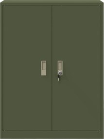 vidaXL Ντουλάπι αποθήκευσης Ελιά Πράσινη 80 x 40 x 105 εκ Ατσάλι