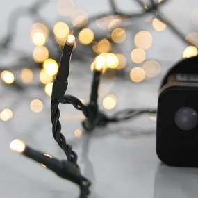 Λαμπάκια 100 Led Θερμό σειρά 8 Προγράμματα  IP44 Εξωτ.Χώρου,8m Πράσινο Καλώδιο,DC 31V Magic Christmas 620-22501