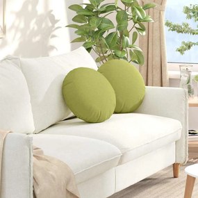 Μαξιλάρια καθισμάτων 2 pcs Ανοιχτό Πράσινο Ø40 x 13 εκ ύφασμα