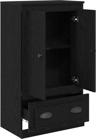 vidaXL Highboard Μαύρη Οξυά 60 x 35,5 x 103,5 εκ. Επεξεργασμένο Ξύλο