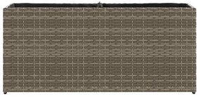 vidaXL Ζαρντινιέρες Κήπου 2 Γλάστρες 2 τεμ Γκρι 90x20x40εκ. Συνθ Ρατάν