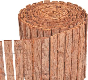 vidaXL Φράχτης Κήπου 1000 x 30 εκ. από Φλοιό Δέντρου