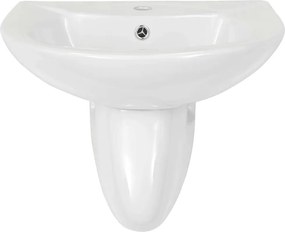 vidaXL Λεκάνη Λευκό 52 x 45 x 49 εκ Γυαλιστερή Κεραμική