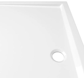 Βάση Ντουζιέρας Ορθογώνια Λευκή 80 x 120 εκ. από ABS - Λευκό