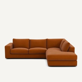 Γωνιακός καναπές από λινό βελούδο, SKANDER