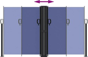 vidaXL Σκίαστρο Πλαϊνό Συρόμενο Μπλε 140 x 1200 εκ.