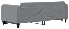 vidaXL Καναπές Κρεβάτι Συρόμενος Ανοιχτό Γκρι 90 x 190 εκ. Υφασμάτινος