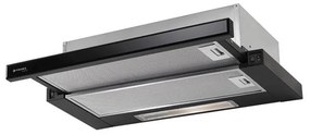 Pyramis Ecoline Απορροφητήρας Συρόμενος Inox και Μαύρο Γυαλί με 2 Μοτέρ 60 cm