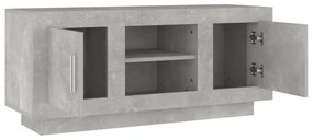 vidaXL Έπιπλο Τηλεόρασης Γκρι Σκυροδέματος 102x35x45εκ. Επεξεργ. Ξύλο