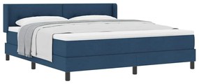 vidaXL Κρεβάτι box spring με στρώμα με στρώμα Μπλε 180 x 200 cm