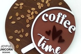 Intra απο ξύλο plywood  Χρώμα wenge 3mm-4mm πάχος - Σημάδι ώρας καφέ | κοπής με λέιζερ Δίασταση 20x20 cm INTRAFABR-57635042