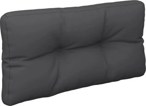 vidaXL Μαξιλάρια Παλέτας 2 τεμ. Μαύρα Υφασμάτινα