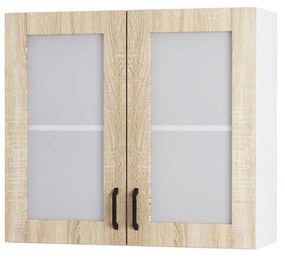 Modest Πάνω Ντουλάπι-Βιτρίνα Σονόμα 80x30x72cm W8072GM01