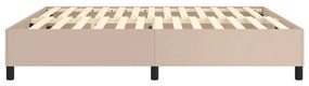 Πλαίσιο Κρεβατιού Boxspring Καπουτσίνο 180x200εκ. Συνθετ. Δέρμα - Καφέ