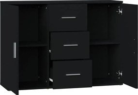 vidaXL Ντουλάπι Μαύρο 91 x 29,5 x 65 εκ. από Επεξεργασμένο Ξύλο