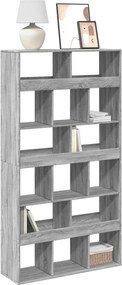 vidaXL Βιβλιοθήκη Γκρι Sonoma 100x33x187,5 εκ. από Επεξεργ. Ξύλο