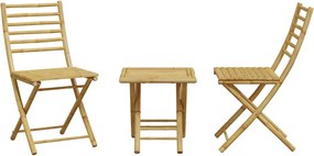 vidaXL Σετ Επίπλων Bistro 3 Τεμαχίων από Μπαμπού