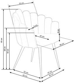 K410 chair, color: pink DIOMMI V-CH-K/410-KR-RÓŻOWY